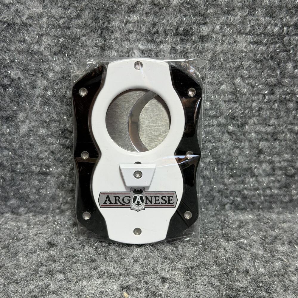 Colibri Arganese Double Guillotine Cigar Cutter Stainless Black Y2k - Old Stock